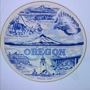 Oregon Souvenir Plate